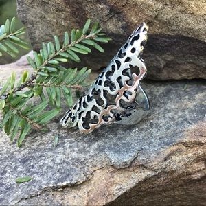 Silver boho sz 5 ring bohemian Turkish midi GIFT!